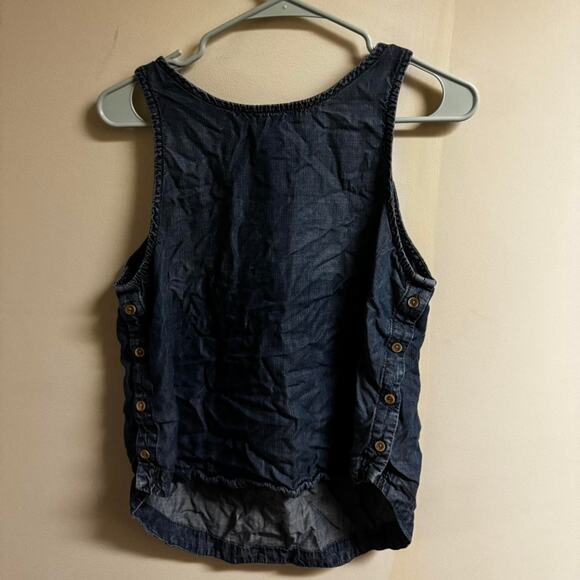 Cloth and Stone Denim Tank Top Size Small with button sides - Picture 2 of 6